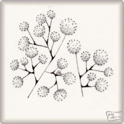 Muster Frozen Nandini von Elisabet Hillerud CZT, ein Muster geeignet für Zentangle® and Zentangle® inspired art, präsentiert in der Musterquelle