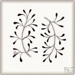 Muster Frozen Ventura von Elisabet Hillerud CZT, ein Muster geeignet für Zentangle® and Zentangle® inspired art, präsentiert in der Musterquelle