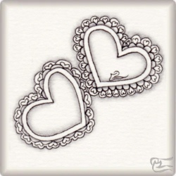 Muster Heart of Hearts von Barbara Duel-Johnson CZT, ein Muster geeignet für Zentangle® and Zentangle® inspired art, präsentiert in der Musterquelle