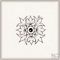 Muster Heartflame von Christina Schaefer CZT, ein Muster geeignet für Zentangle® and Zentangle® inspired art, präsentiert in der Musterquelle