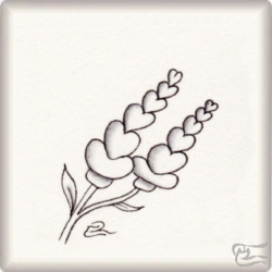 Muster Hearts Blooming von Barbara Duel-Johnson CZT, ein Muster geeignet für Zentangle® and Zentangle® inspired art, präsentiert in der Musterquelle