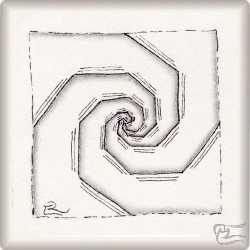 Muster Hélice von Isabel Wallis, ein Muster geeignet für Zentangle® and Zentangle® inspired art, präsentiert in der Musterquelle