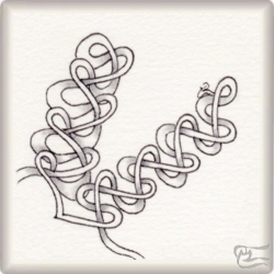 Muster Huila von Isabel Wallis, ein Muster geeignet für Zentangle® and Zentangle® inspired art, präsentiert in der Musterquelle
