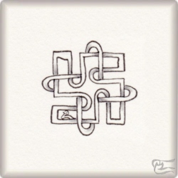 Muster Huila en Cruz von Isabel Wallis, ein Muster geeignet für Zentangle® and Zentangle® inspired art, präsentiert in der Musterquelle