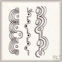 Muster ICSOtic von Belén Vilchez Romàn CZT, ein Muster geeignet für Zentangle® and Zentangle® inspired art, präsentiert in der Musterquelle