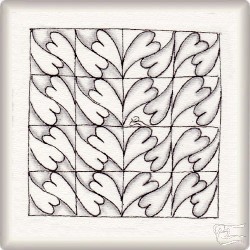 Muster ITI von Sara Ponce CZT, ein Muster geeignet für Zentangle® and Zentangle® inspired art, präsentiert in der Musterquelle