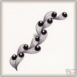 Muster Kleis von Verena Hefti-Meisser CZT, ein Muster geeignet für Zentangle® and Zentangle® inspired art, präsentiert in der Musterquelle