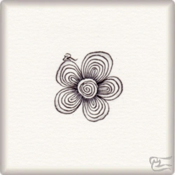 Muster Kvirly von Birgit Heinze CZT, ein Muster geeignet für Zentangle® and Zentangle® inspired art, präsentiert in der Musterquelle