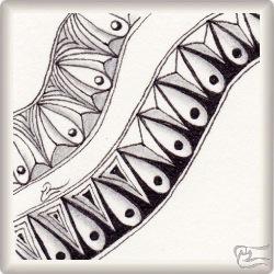 Muster Laus von Paz Garcia Lerida CZT, ein Muster geeignet für Zentangle® and Zentangle® inspired art, präsentiert in der Musterquelle