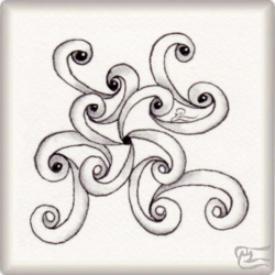 Muster Libertada von Mª Victoria Taeño Cuevas CZT, ein Muster geeignet für Zentangle® and Zentangle® inspired art, präsentiert in der Musterquelle