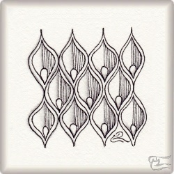 Muster Lilife von Barbara Steyer CZT, ein Muster geeignet für Zentangle® and Zentangle® inspired art, präsentiert in der Musterquelle
