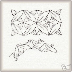 Muster Medi von Ria Matheussen CZT, ein Muster geeignet für Zentangle® and Zentangle® inspired art, präsentiert in der Musterquelle