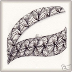 Muster Meduse von Diana Distler CZT, ein Muster geeignet für Zentangle® and Zentangle® inspired art, präsentiert in der Musterquelle