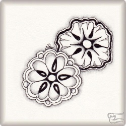 Muster MuBuBlu von Gabriela Geyer CZT, ein Muster geeignet für Zentangle® and Zentangle® inspired art, präsentiert in der Musterquelle