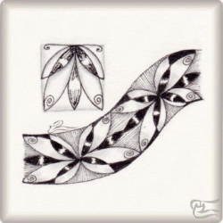 Muster Nabi von Carla Bertola, ein Muster geeignet für Zentangle® and Zentangle® inspired art, präsentiert in der Musterquelle
