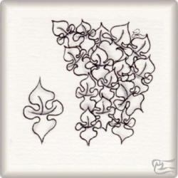Muster Nanta von Alicia Sanz CZT, ein Muster geeignet für Zentangle® and Zentangle® inspired art, präsentiert in der Musterquelle