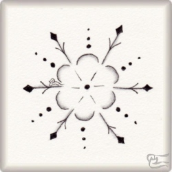 Muster Neige von María Concepción Pérez Vázquez, ein Muster geeignet für Zentangle® and Zentangle® inspired art, präsentiert in der Musterquelle