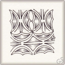 Muster Numancia von Carmen Muñiz Real CZT, ein Muster geeignet für Zentangle® and Zentangle® inspired art, präsentiert in der Musterquelle