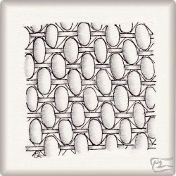 Muster Omial von Lisa Brandt, ein Muster geeignet für Zentangle® and Zentangle® inspired art, präsentiert in der Musterquelle