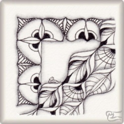 Muster Orciolo von Susanna A. Redaelli CZT, ein Muster geeignet für Zentangle® and Zentangle® inspired art, präsentiert in der Musterquelle