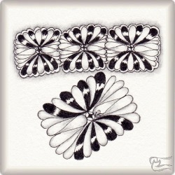 Muster Orimatangle von Chary Del Pozo CZT, ein Muster geeignet für Zentangle® and Zentangle® inspired art, präsentiert in der Musterquelle