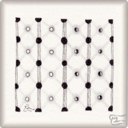 Muster Pasam von Paloma Herranz, ein Muster geeignet für Zentangle® and Zentangle® inspired art, präsentiert in der Musterquelle
