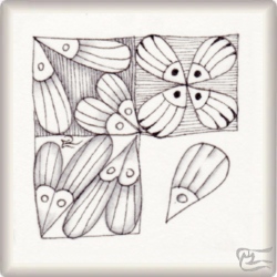Muster PikN von Barbara Mischel, ein Muster geeignet für Zentangle® and Zentangle® inspired art, präsentiert in der Musterquelle