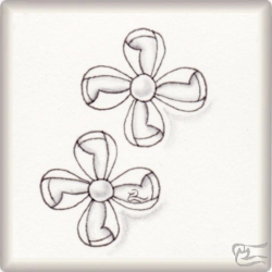 Muster Pretty Girl von Yu Ru Chen, ein Muster geeignet für Zentangle® and Zentangle® inspired art, präsentiert in der Musterquelle