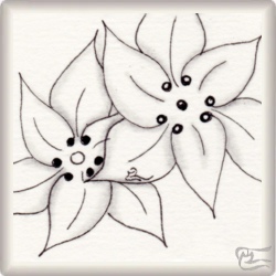 Muster Rock'all von Isabelle  Théodet CZT, ein Muster geeignet für Zentangle® and Zentangle® inspired art, präsentiert in der Musterquelle