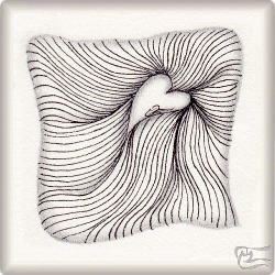 Muster Scenazio von Debbie New CZT, ein Muster geeignet für Zentangle® and Zentangle® inspired art, präsentiert in der Musterquelle