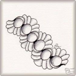 Muster Secur von Karin Frank, ein Muster geeignet für Zentangle® and Zentangle® inspired art, präsentiert in der Musterquelle