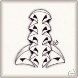 Muster Shark's Reef! von Jasmine Jehangir CZT, ein Muster geeignet für Zentangle® and Zentangle® inspired art, präsentiert in der Musterquelle