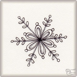Muster Snowflake 16 von Barbara Duel-Johnson CZT, ein Muster geeignet für Zentangle® and Zentangle® inspired art, präsentiert in der Musterquelle