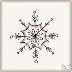 Muster Snowflake 7 von Barbara Duel-Johnson CZT, ein Muster geeignet für Zentangle® and Zentangle® inspired art, präsentiert in der Musterquelle