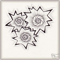 Muster Staraugavo von AVo, ein Muster geeignet für Zentangle® and Zentangle® inspired art, präsentiert in der Musterquelle