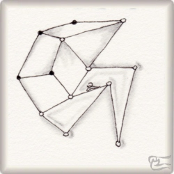 Muster Starseed von Debbie New CZT, ein Muster geeignet für Zentangle® and Zentangle® inspired art, präsentiert in der Musterquelle