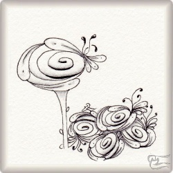 Muster Sweetie von Carla Bertola, ein Muster geeignet für Zentangle® and Zentangle® inspired art, präsentiert in der Musterquelle