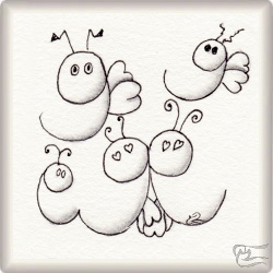 Muster Tiole von Kim Mouzon CZT, ein Muster geeignet für Zentangle® and Zentangle® inspired art, präsentiert in der Musterquelle