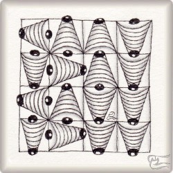 Muster Tucosito von Carla Bertola, ein Muster geeignet für Zentangle® and Zentangle® inspired art, präsentiert in der Musterquelle