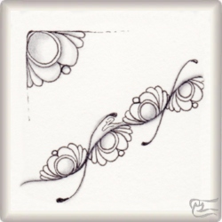 Muster Tuffich von Birgit Heinze CZT, ein Muster geeignet für Zentangle® and Zentangle® inspired art, präsentiert in der Musterquelle