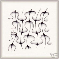 Muster Umarmung von Annett Rümpler CZT, ein Muster geeignet für Zentangle® and Zentangle® inspired art, präsentiert in der Musterquelle