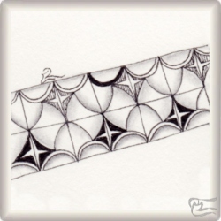 Muster York von  Anica Gabrovec CZT, ein Muster geeignet für Zentangle® and Zentangle® inspired art, präsentiert in der Musterquelle