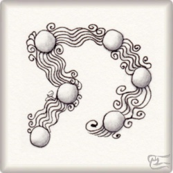 Muster Zylph von Jennifer Hohensteiner CZT, ein Muster geeignet für Zentangle® and Zentangle® inspired art, präsentiert in der Musterquelle